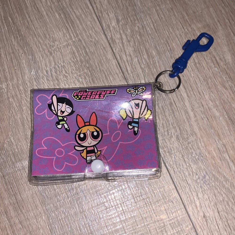 Powerpuff Girls Vintage Card Holder Photo Holder Keychain